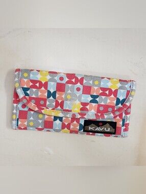 KAVU Big Spender Distressed Canvas Wallet EUC